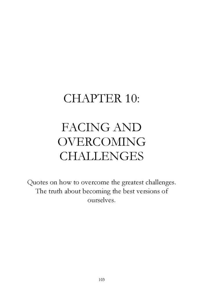 Chapter 10 title page reading Facing and Overcoming Challenges with description