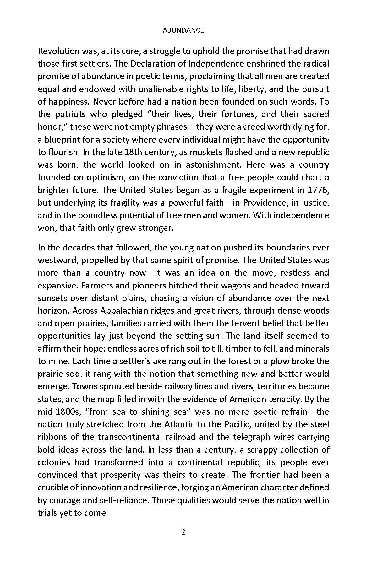 Book page about the American Revolution and westward expansion