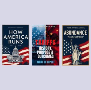 Three book covers by Daniel Bulmez in slightly different arrangement