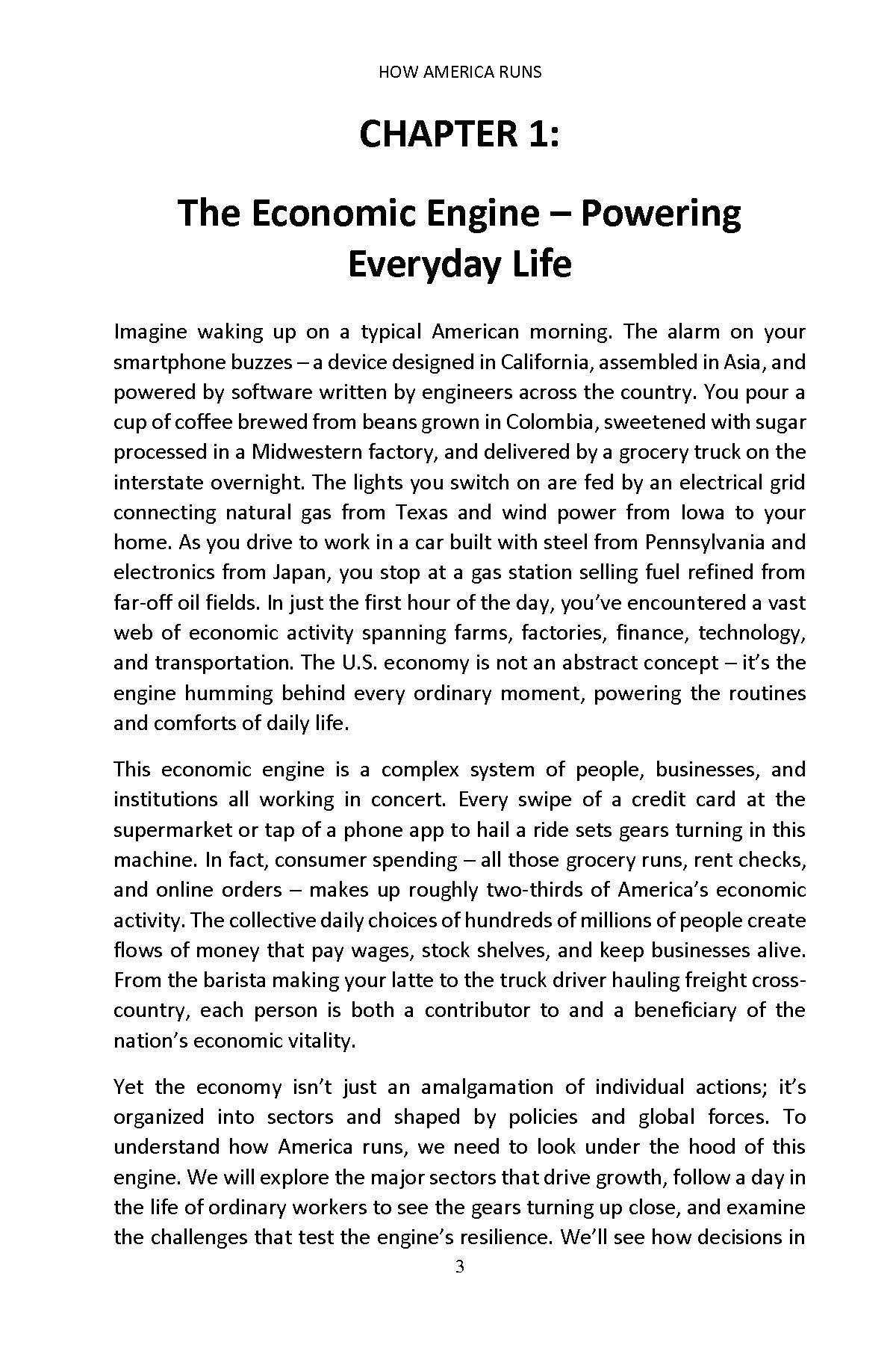 Chapter 1 opening page: The Economic Engine, Powering Everyday Life