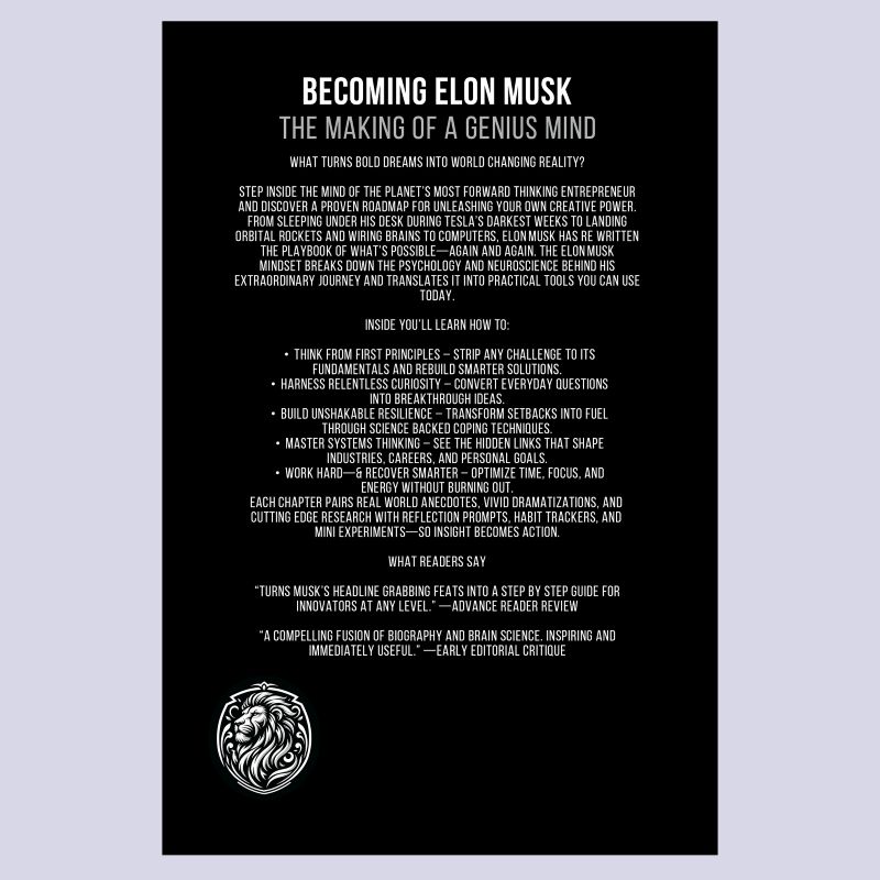 Elon Musk Book BACK