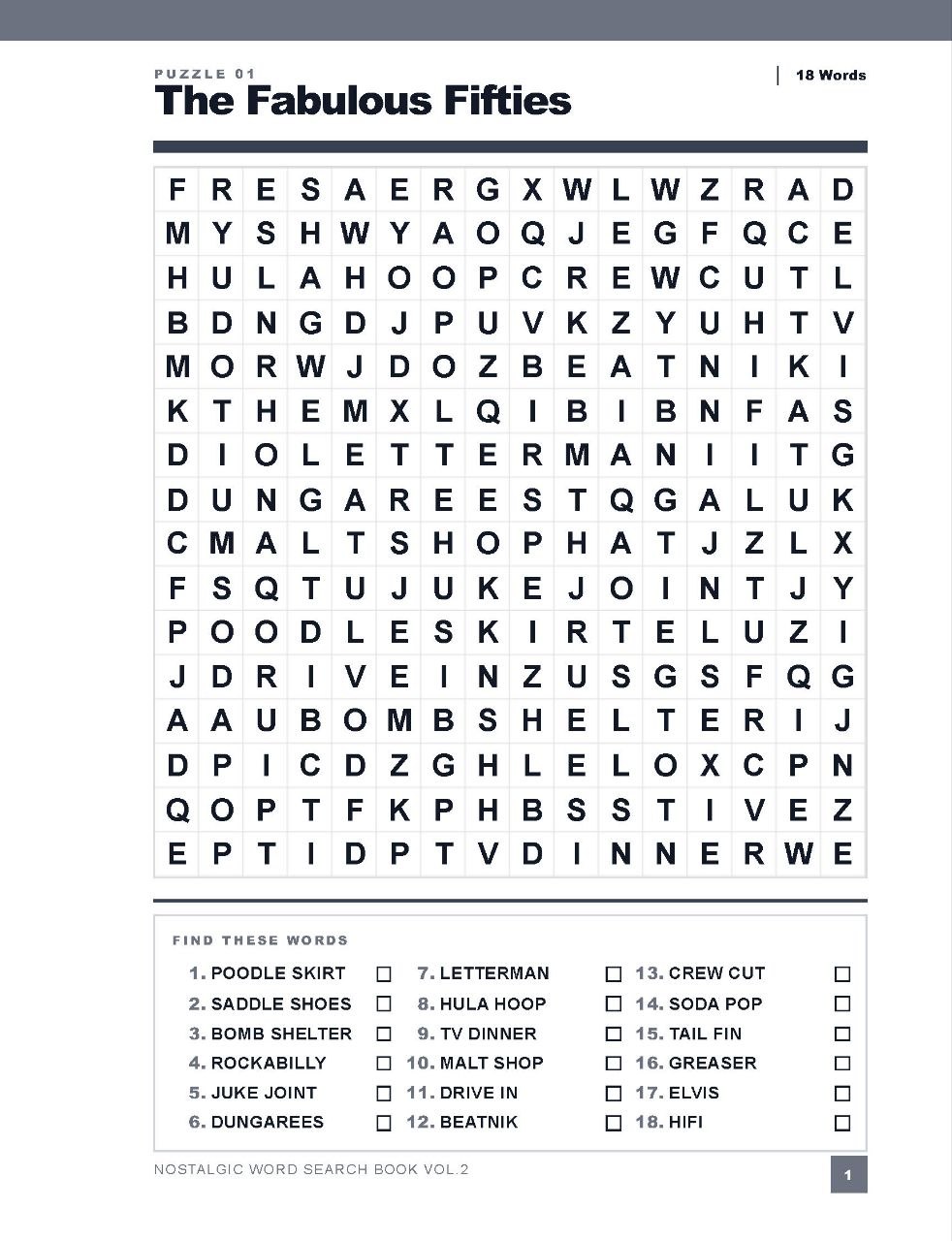 Look inside Volume 2 - The Fabulous Fifties puzzle