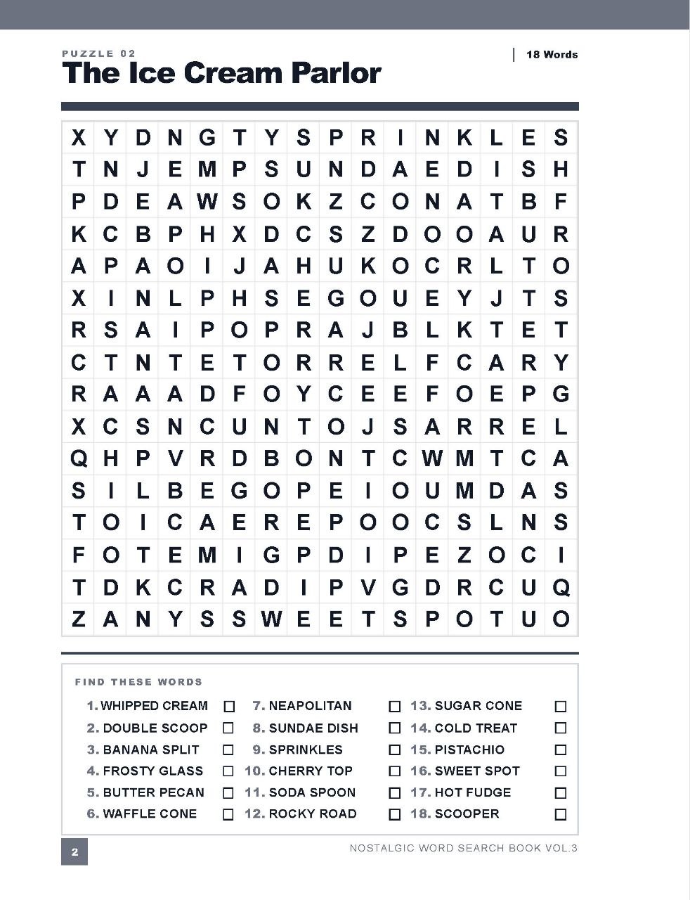 Look inside Volume 3 - The Ice Cream Parlor puzzle