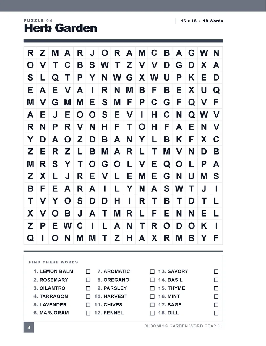 Look inside: Herb Garden puzzle