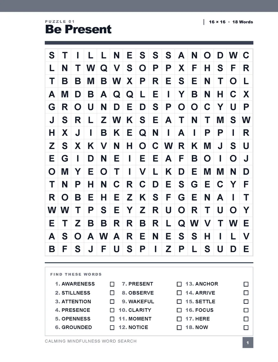 Look inside: Be Present puzzle