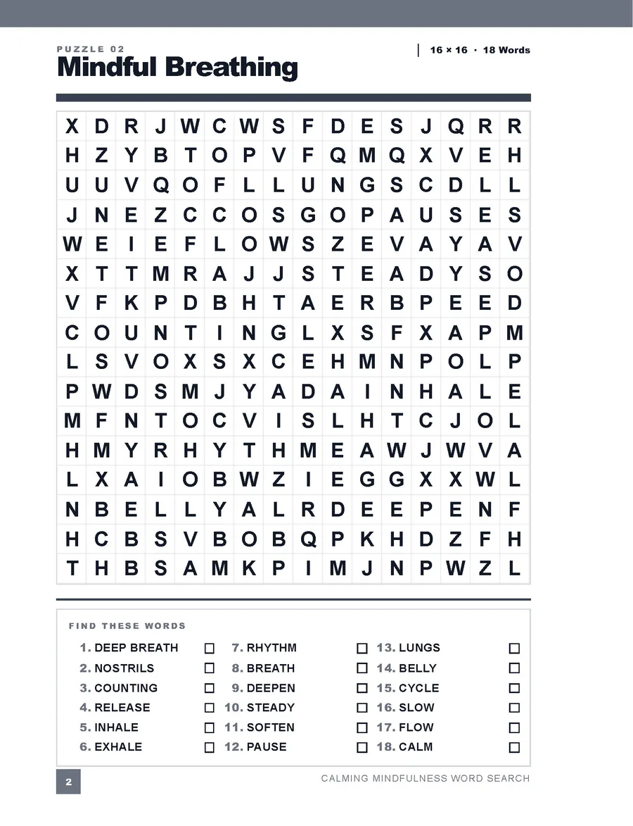 Look inside: Mindful Breathing puzzle