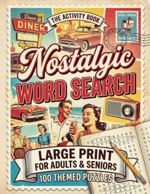 Nostalgic Word Search for Adults & Seniors — Volume 1