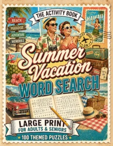 Summer Vacation Word Search cover