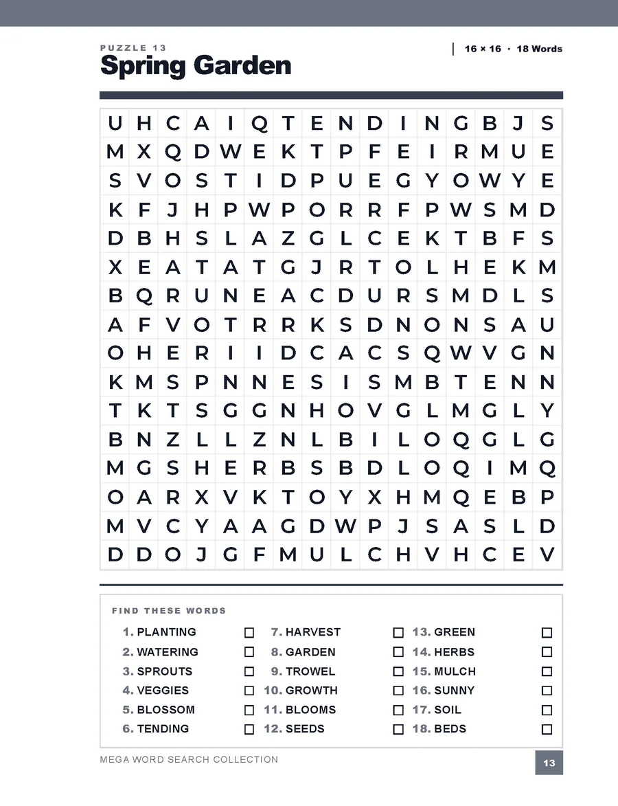 Look inside: Spring Garden puzzle