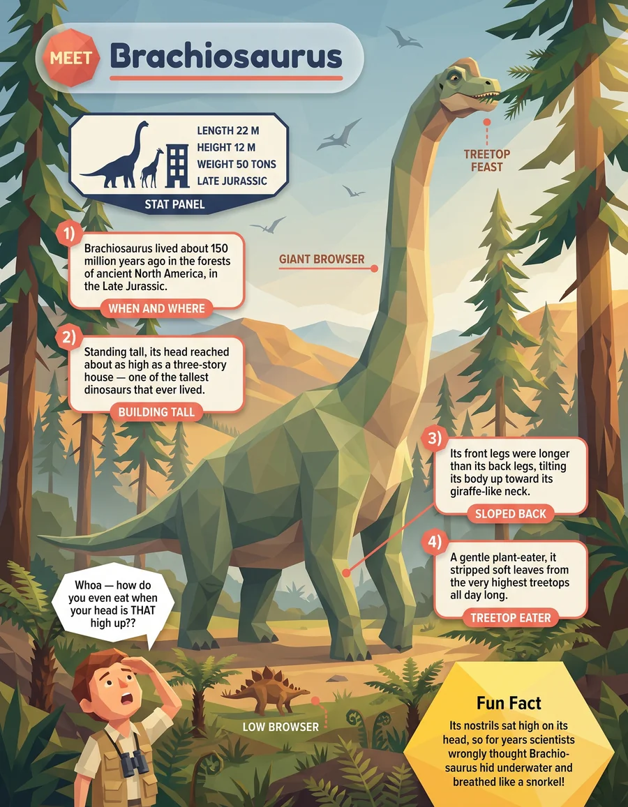 Look inside: Meet Brachiosaurus