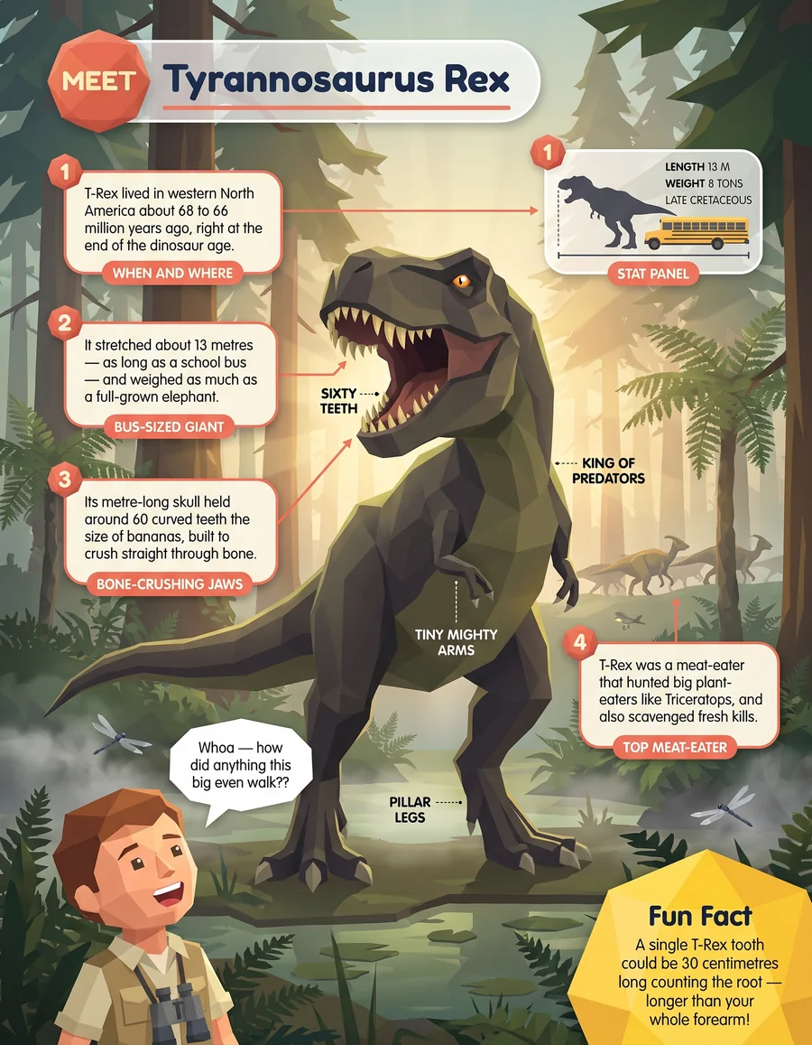 Look inside: Meet Tyrannosaurus Rex