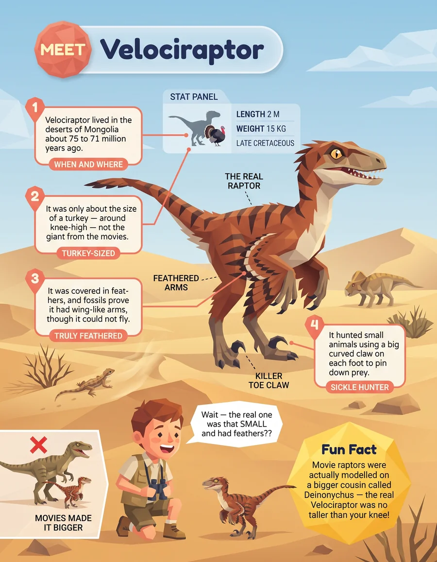 Look inside: Meet Velociraptor